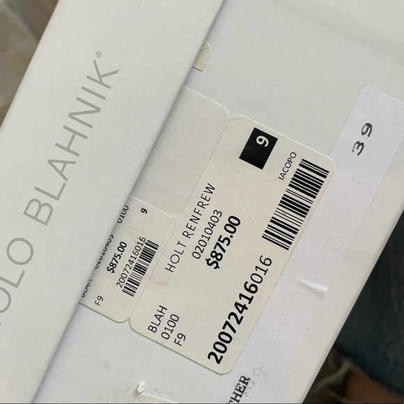 SOLD - Manolo Blahnik lacopo white mule Sandal - Picture 9 of 11